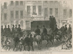 Remoção dos Prisioneiros Fenianos do Palácio da Justiça na Bow Street de English School