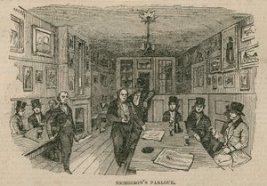 Salão Renton Nicholsons, Hotel Garricks Head, Bow Street, Londres de English School