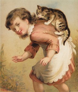 Descansa, meu gatinho / Não te vou chicotear (litografia a cores) de English School