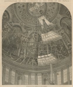 Restauração das pinturas na cúpula de St Pauls de English School