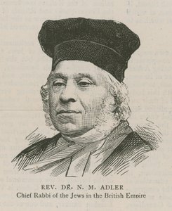 Reverendo Dr. NM Adler, Rabino Chefe dos Judeus do Império Britânico de English School