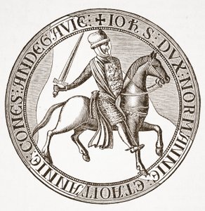 Reverso do selo do rei John de English School