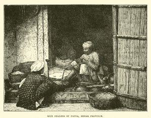 Negociantes de arroz de Patna, província de Behar de English School