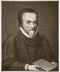 Richard Hooker, ilustração da igreja de Inglaterra: Uma história para os povos por HDM Spence-Jones, bar. c.1910 (foto sépia) de English School