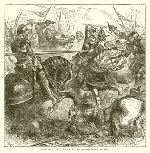 Ricardo III na Batalha de Bosworth Field, 1485
