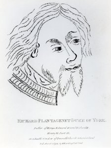Ricardo de York, 3º duque de York, publicado em 1792 (gravura) de English School