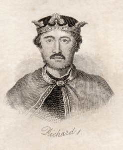 Richard the Lionheart, do "Crabb&39;s Historical Dictionary", publicado em 1825 de English School