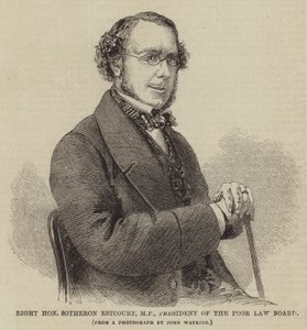 Honorável Sotheron Estcourt, Deputado, Presidente do Conselho de Direito dos Pobres (gravação) de English School