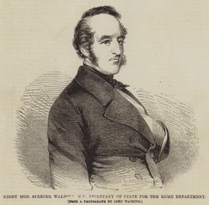 Honorável Spencer Walpole, Deputado, Secretário de Estado do Ministério do Interior (gravação) de English School