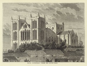 Catedral de Ripon, do sudoeste de English School