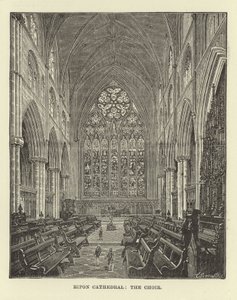Catedral de Ripon, o coro de English School