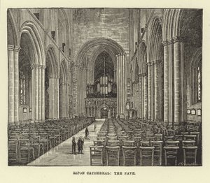 Catedral de Ripon, a Nave de English School