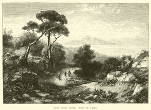 Estrada, perto, Massa, vista, de, capri de English School