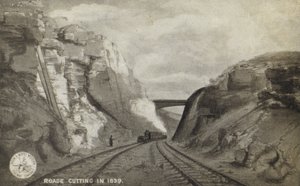Roade Cutting em 1839 de English School
