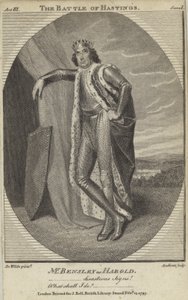 Robert Bensley como Harold na Batalha de Hastings de English School