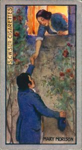 Robert Burns: Mary Morison (litografia a cores) de English School