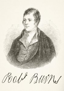 Robert Burns, de "A História Nacional e Doméstica da Inglaterra", de William Hickman Smith Aubrey (1858-1916) publicou Londres, c.1890 de English School