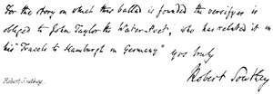 Robert Southey de English School