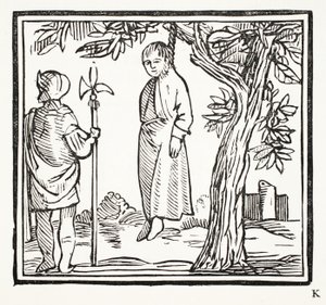 Robert se enforca, ilustração de Chap-books do século XVIII de John Ashton, pub. 1882 de English School