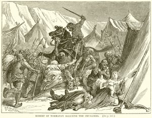 Robert da Normandia reunindo os cruzados de English School