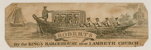 Roberts, pelos reis Bargehouse perto da igreja de Lambeth de English School