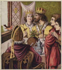 Canção de Natal de Robin (cor litho) de English School