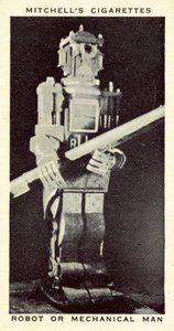 Robô ou Homem Mecânico (litho) de English School