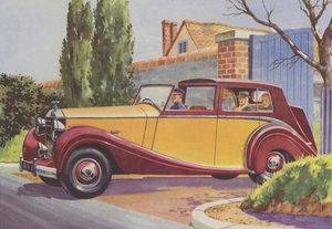 Rolls-Royce (litografia a cores) de English School