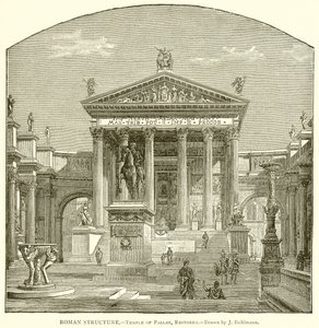 Estrutura Romana .-- Templo de Pallas, restaurado de English School