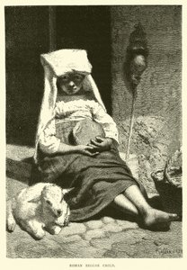 Criança mendiga romana de English School