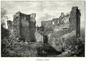 Castelo de Rothesay (gravura) de English School