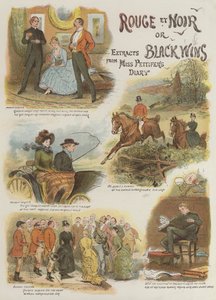 Rouge et Noir, ou Black Wins, extratos do Diário de Miss Pettifer (chromolitho) de English School