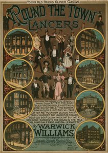 Em volta dos lancers da cidade por Warwick Williams; pontuação musical de English School