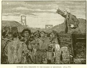 Rowland Hill pregando para os Colliers of Kingswood de English School