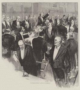 Banquete da Academia Real (gravura) de English School