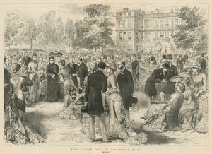 Festa de jardim real na casa de Marlborough, Londres