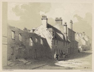 Ruined House, Rottenrow (gravura) de English School