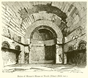 Casa das Ruínas de Horácio no Tivoli (Tibur) (Bibl. Nat.)
