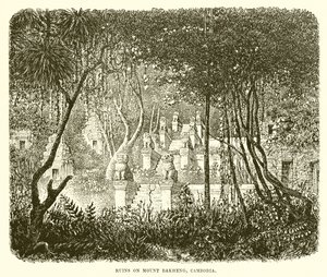 Ruínas no Monte Bakheng, Combodia