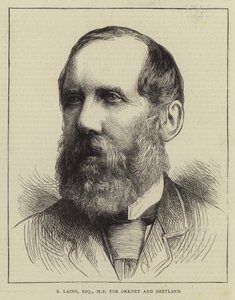 S Laing, Esquire, deputado por Orkney e Shetland (gravura) de English School