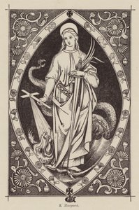 S Margaret (gravura) de English School