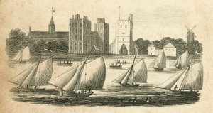 Partida de vela no Tamisa (gravura) de English School