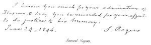 Samuel Rogers de English School