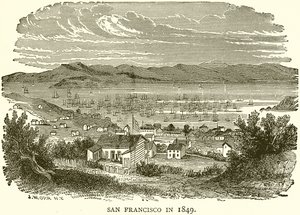 San Francisco em 1849 de English School