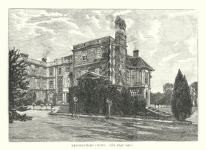 Sanderstead Court (gravura) de English School