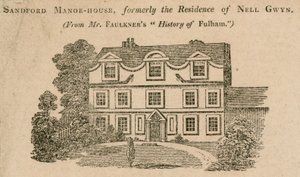 Casa senhorial de Sandford, Fulham, Londres, anteriormente a moradia de Nell Gwynne de English School