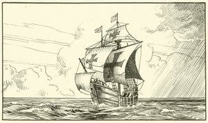 Santa Maria (tinta no papel) de English School