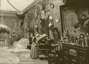 Sarah Bernhardt em seu estúdio de English School