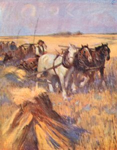 Saskatchewan, o escocês moderno na sua auto-encadernação (litografia a cores) de English School