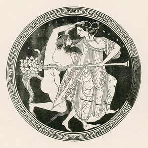 Sátiro e Ménada (gravura) de English School